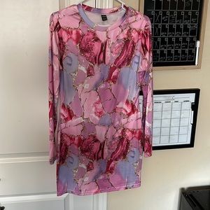 Long sleeve mini dress from SHEIN. Never worn, size large and in great condition